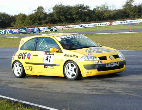 Renault Megane II kørt af Per Poulsen og Peter Rasmussen.
(Foto: Motorsporten.dk)